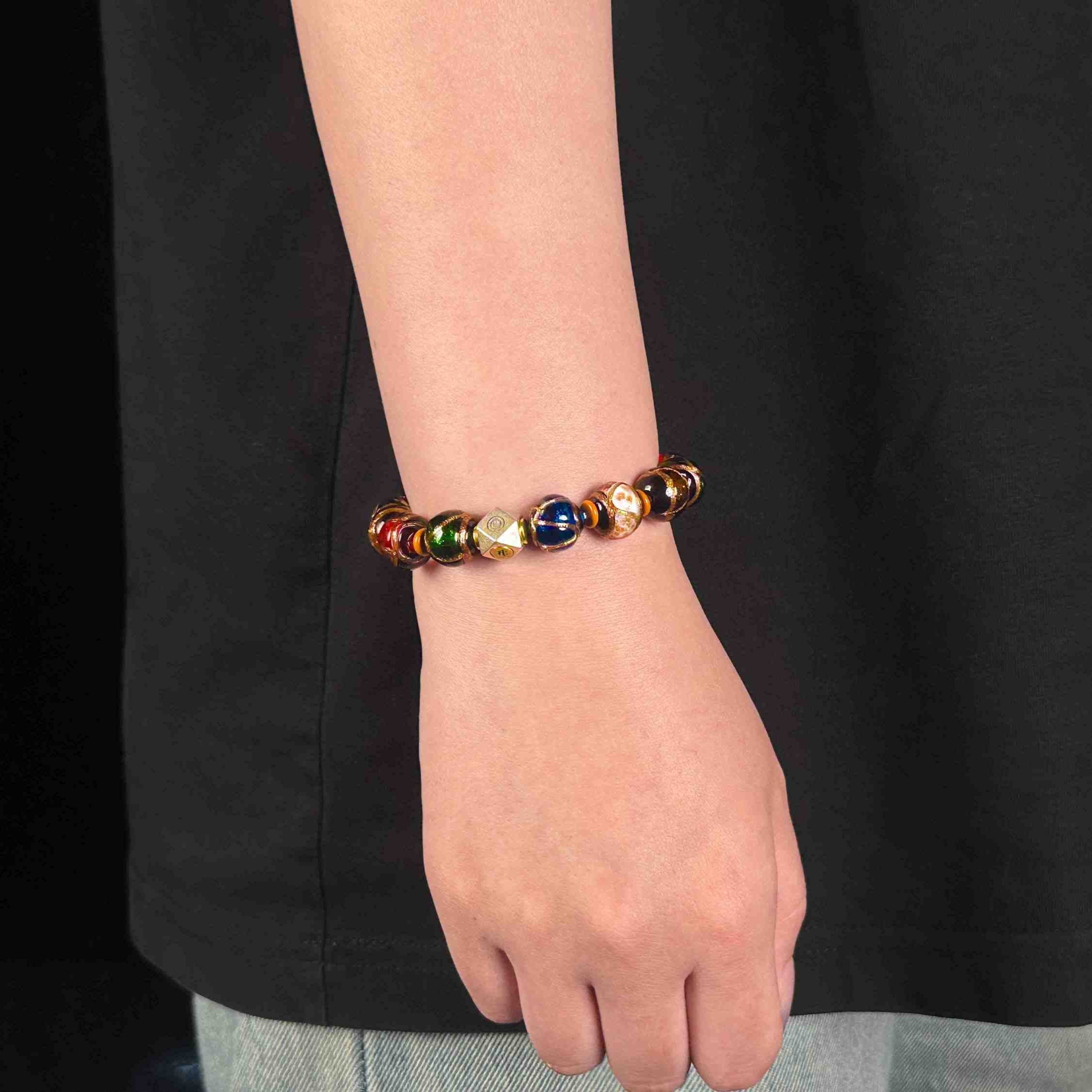 Prosperity Energy Zodiac Incense Ash Crystal Bracelet