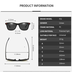 Polarized Sunglasses Men Women Driver Shades Male Vintage Sun Glasses Men Spuare Mirror Summer UV400OculoS