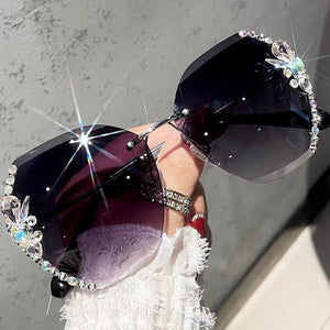 Fashion Rimless Sunglasses Summer Eyewear
