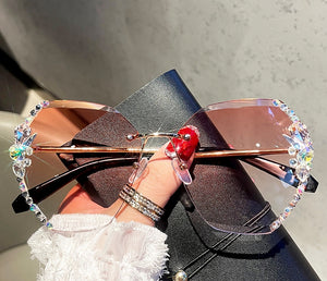 Fashion Rimless Sunglasses Summer Eyewear