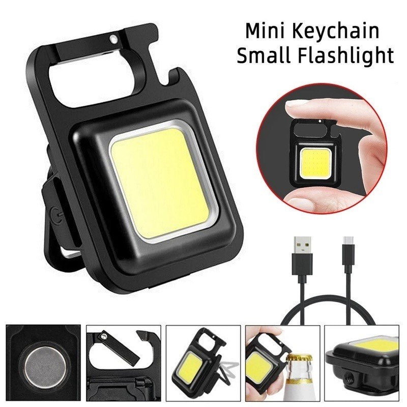 Keychain Mini Flashlight Rechargeable